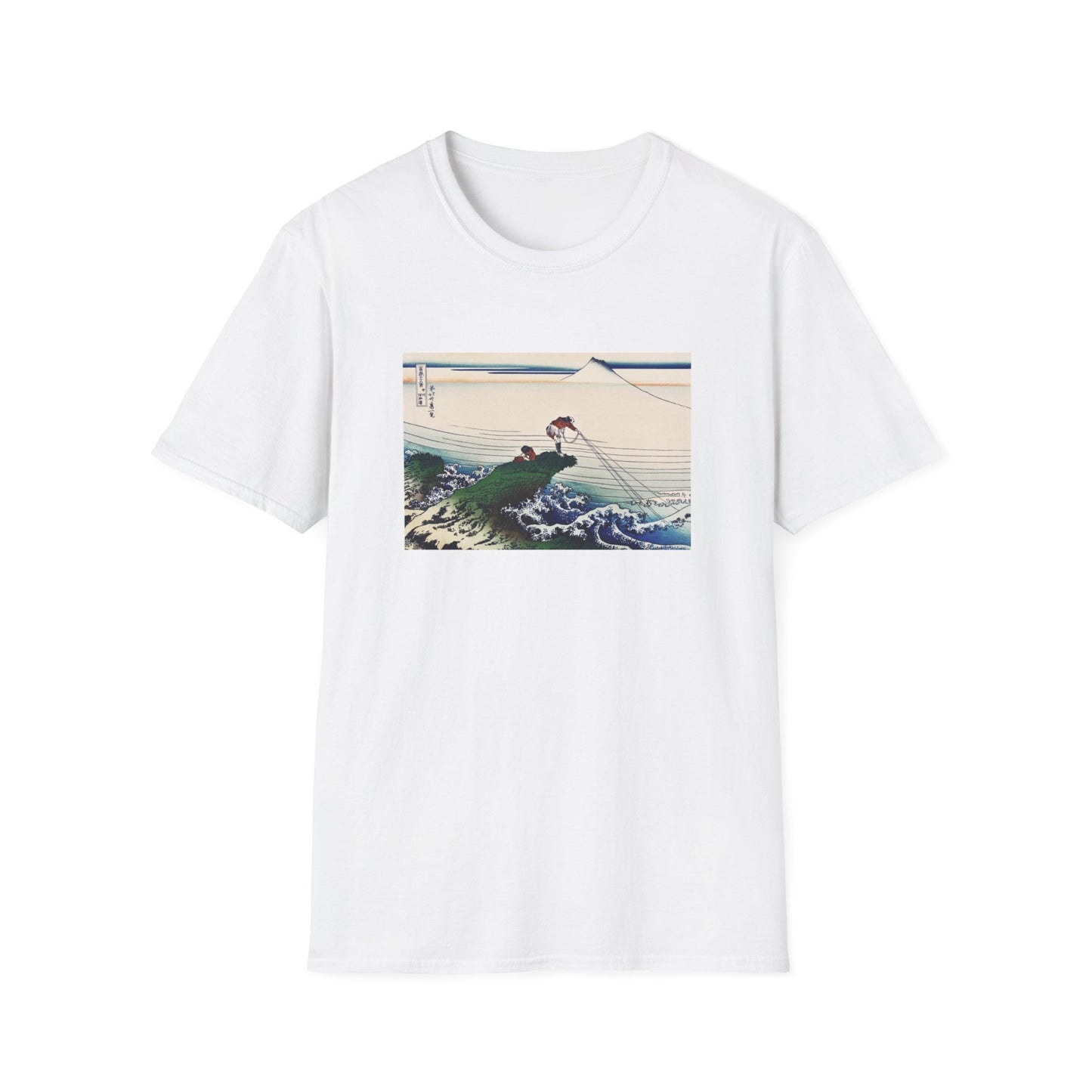 32 Kajikazawa in Kai Province by Katsushika Hokusai view of Mt Fuji T shirt from famous Japanese woodblock print