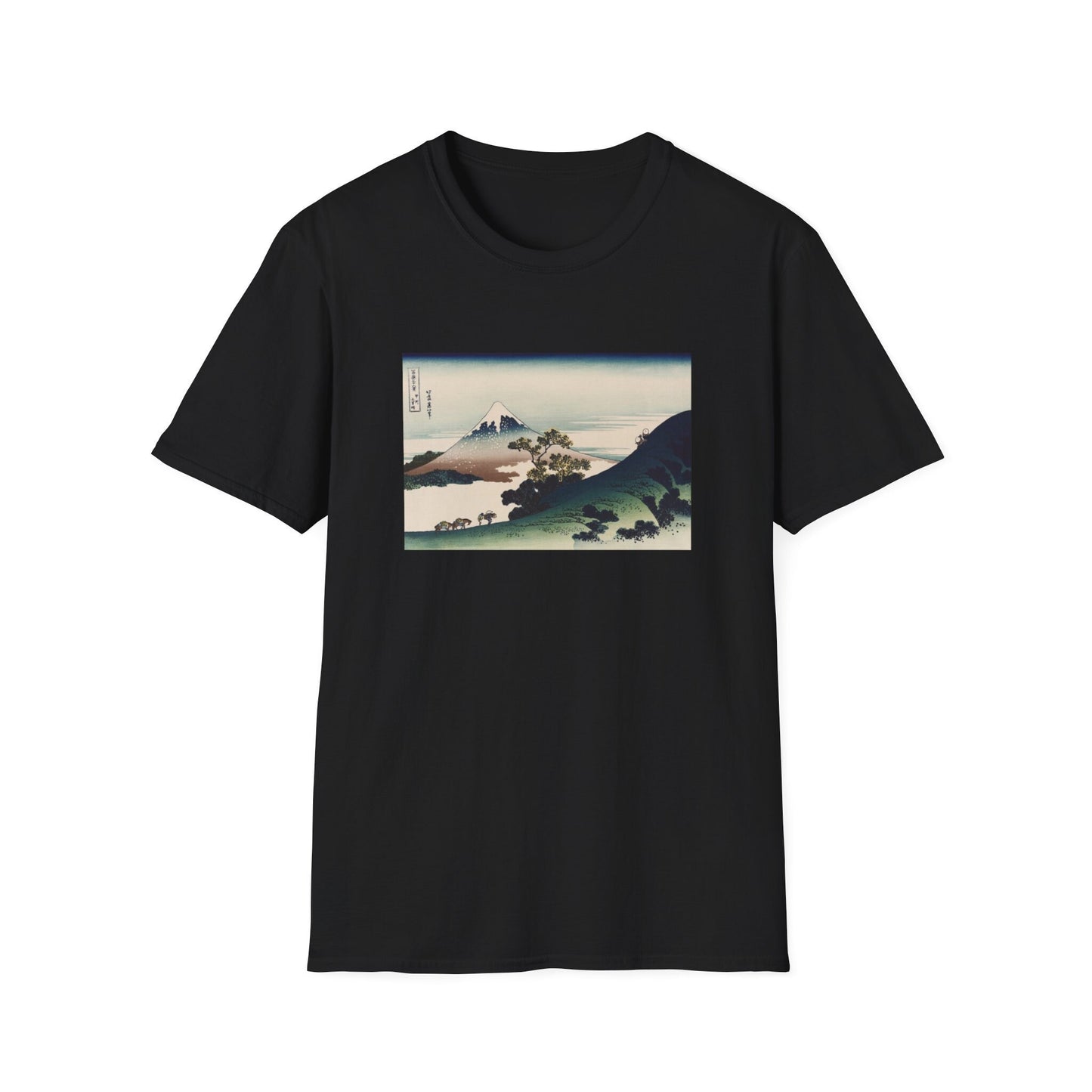 08 Inume Pass, Koshu by Katsushika Hokusai view of Mt Fuji T shirt from famous Japanese woodblock print