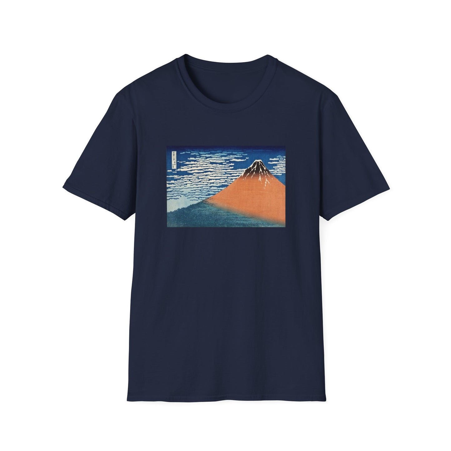 Fine Wind, Clear Morning by Katsushika Hokusai view of Mt Fuji T shirt from famous Japanese woodblock print