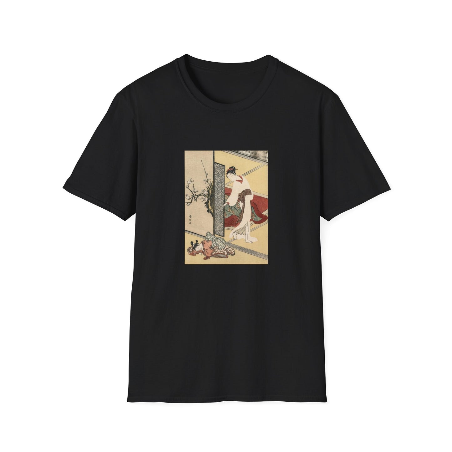 Courtesan and Sleeping Attendant by Suzuki Harunobu Japanese woodblock print T shirt