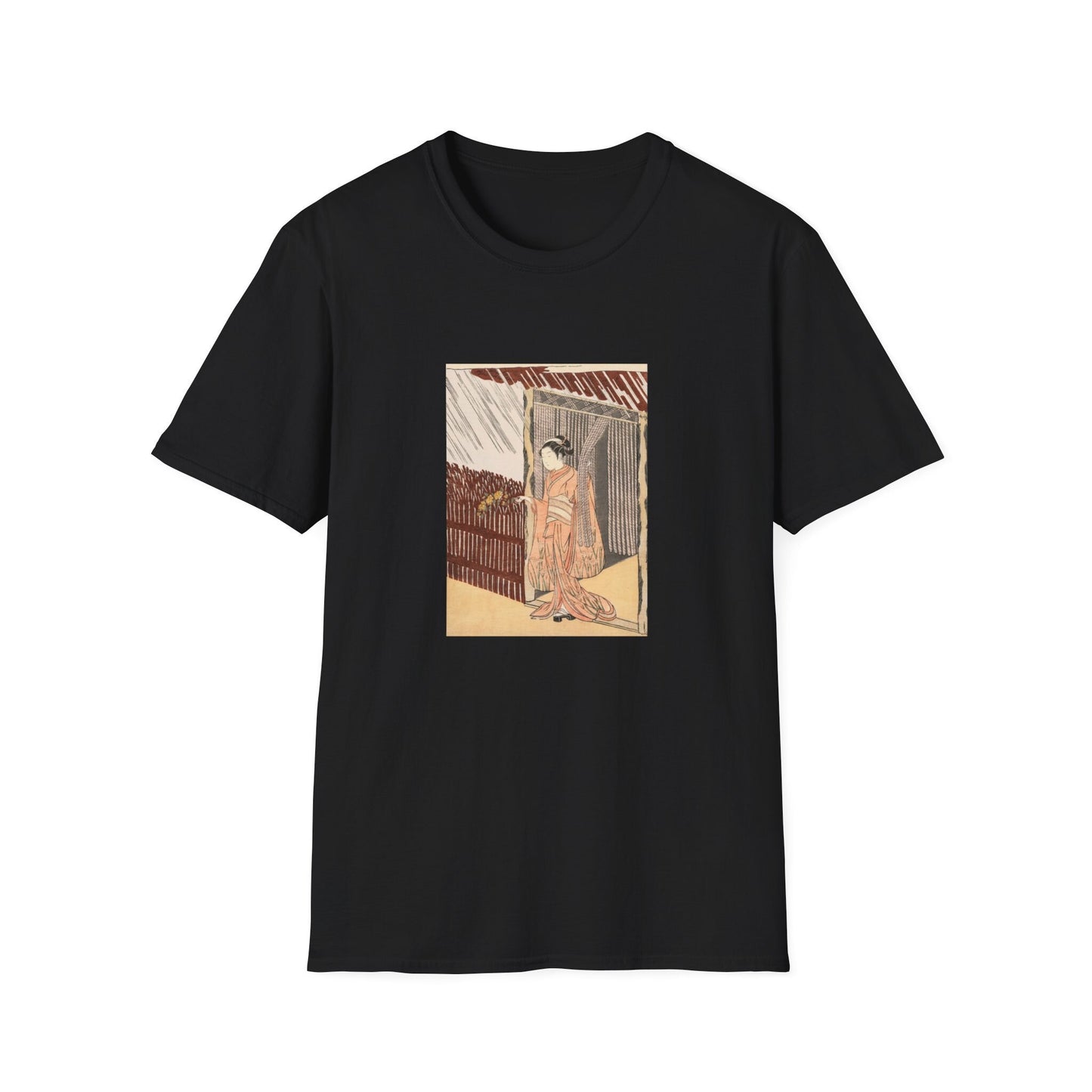 A Girl Dressing in Pink by Suzuki Harunobu , Japanese woodblock print T shirt