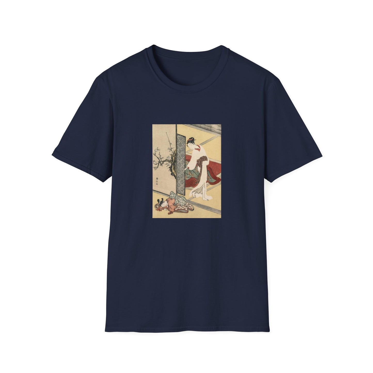 Courtesan and Sleeping Attendant by Suzuki Harunobu Japanese woodblock print T shirt