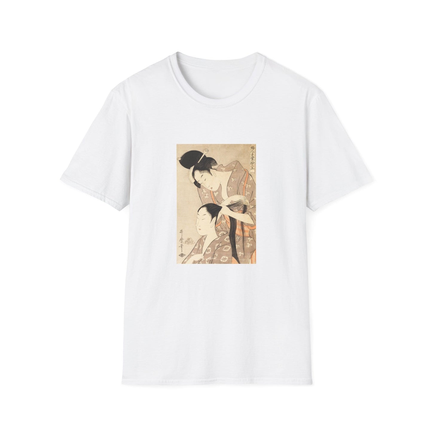 The Hairdresser by Kitagawa Utamaro Famous Japanese woodblock print T shirt