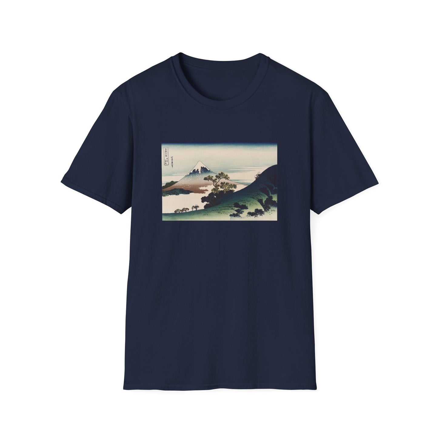 08 Inume Pass, Koshu by Katsushika Hokusai view of Mt Fuji T shirt from famous Japanese woodblock print