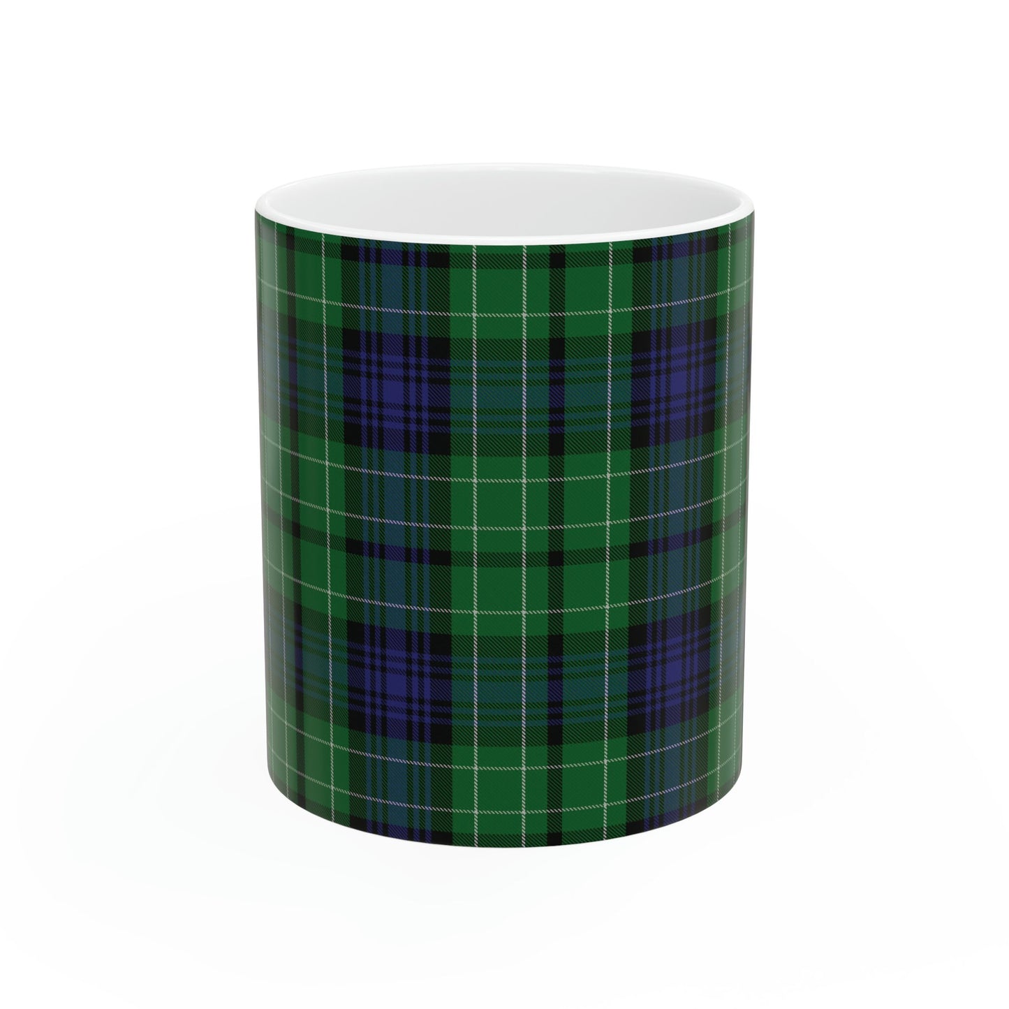 Abercrombie. The elegant and colourful tartan on this mug is taken from the Scottish Register of Tartans based in Scotland.
