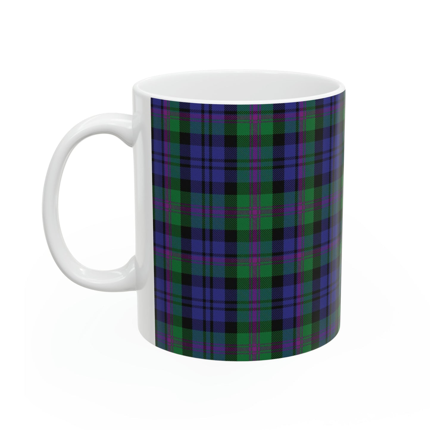 Baird modern. The elegant and colourful tartan on this mug is taken from the Scottish Register of Tartans based in Scotland.