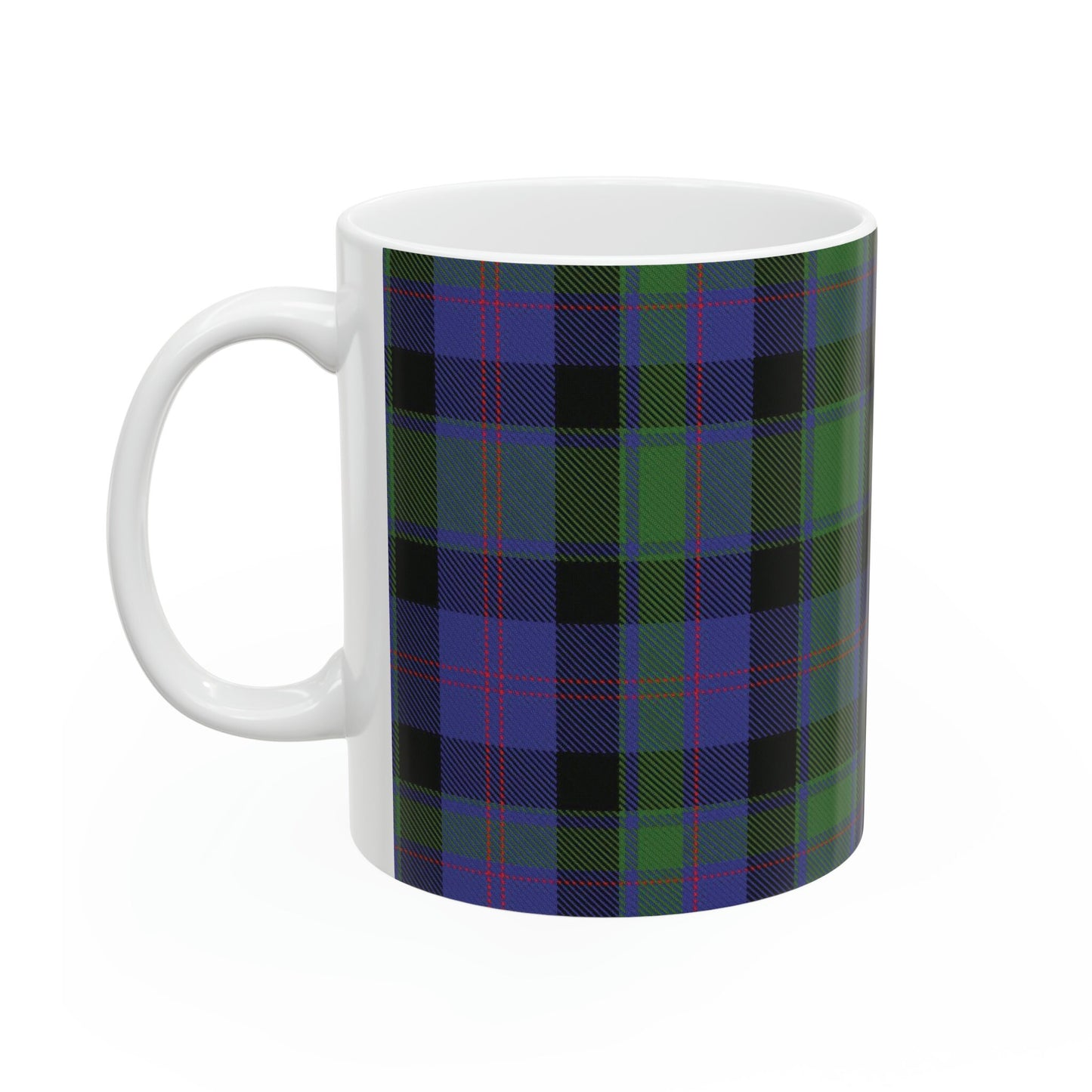 MacTaggart clan. The elegant and colourful tartan on this mug is taken from the Scottish Register of Tartans based in Scotland.
