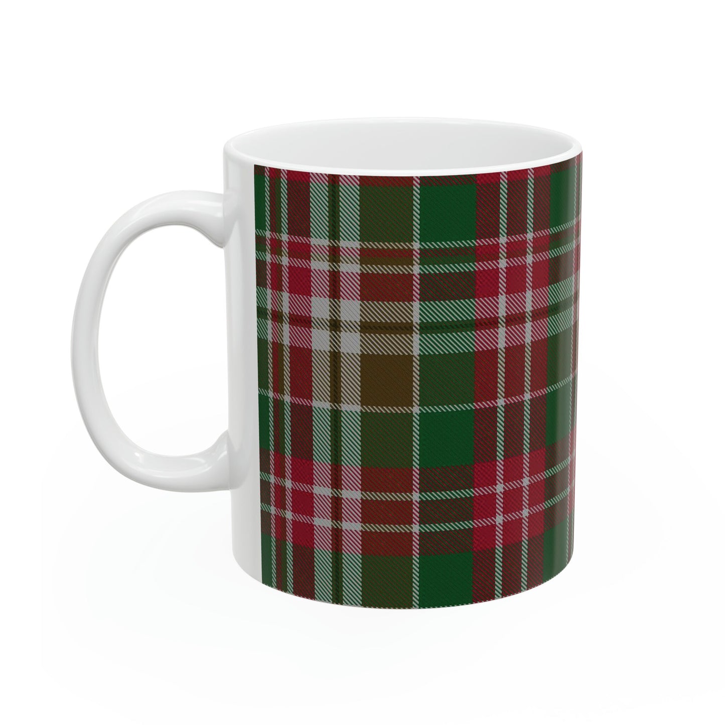 MacPherson clan. The elegant and colourful tartan on this mug is taken from the Scottish Register of Tartans based in Scotland.