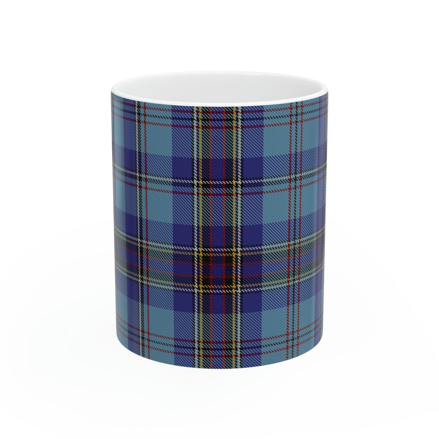 MacLean dress. The elegant and colourful tartan on this mug is taken from the Scottish Register of Tartans based in Scotland.