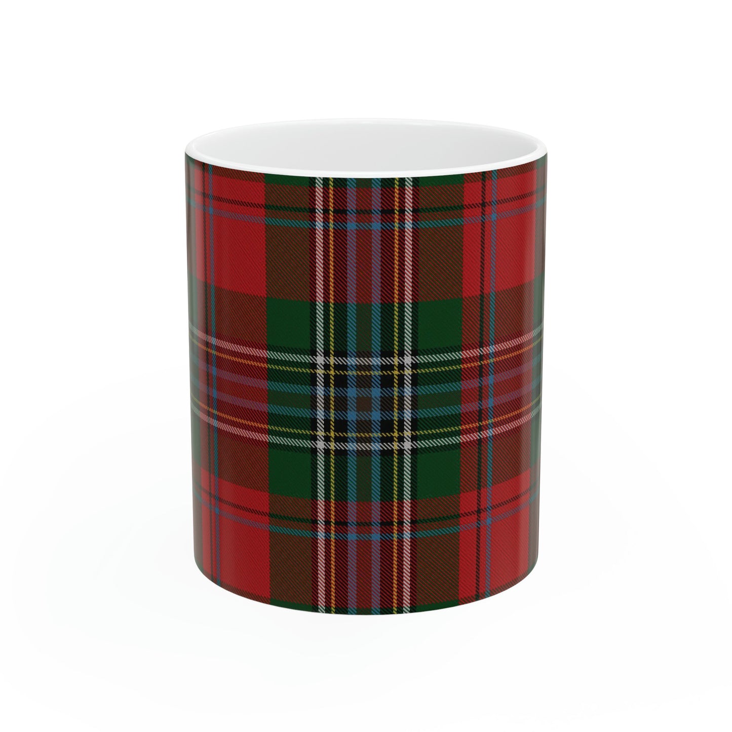 MacLean clan. The elegant and colourful tartan on this mug is taken from the Scottish Register of Tartans based in Scotland.