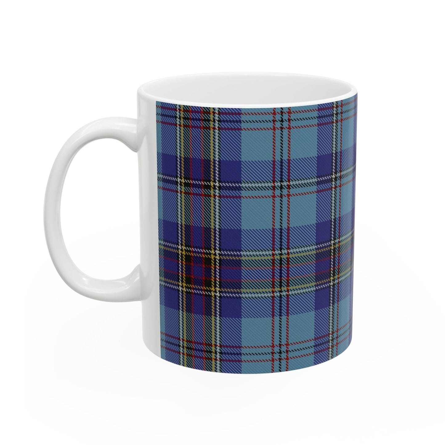 MacLean dress. The elegant and colourful tartan on this mug is taken from the Scottish Register of Tartans based in Scotland.