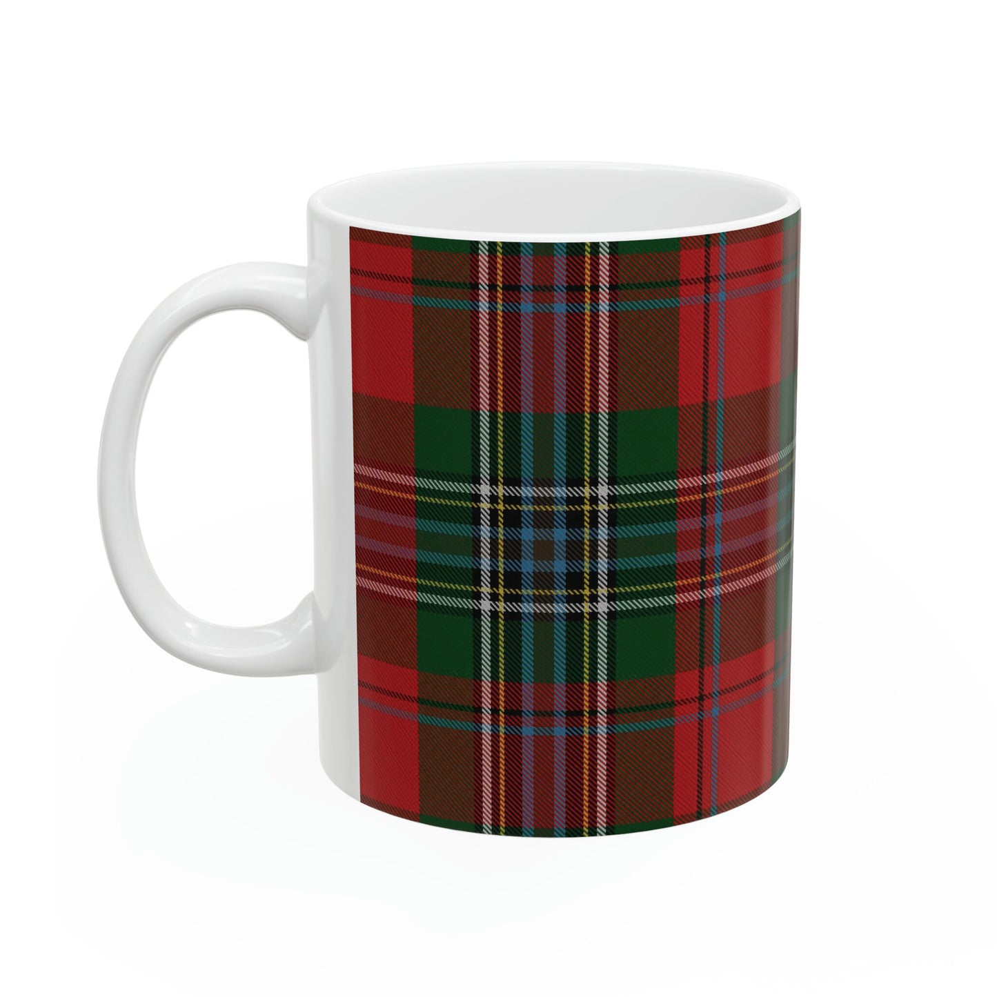 MacLean clan. The elegant and colourful tartan on this mug is taken from the Scottish Register of Tartans based in Scotland.