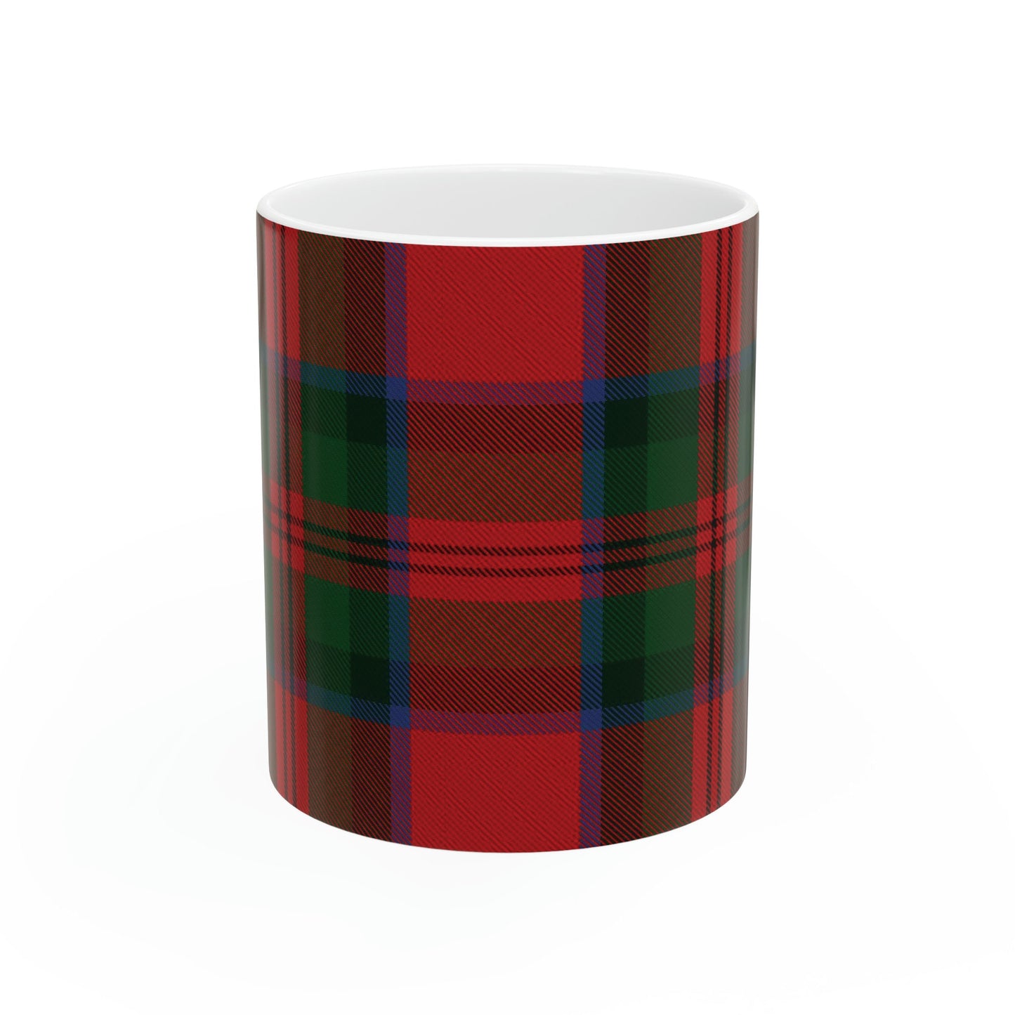 MacDuff clan. The elegant and colourful tartan on this mug is taken from the Scottish Register of Tartans based in Scotland.