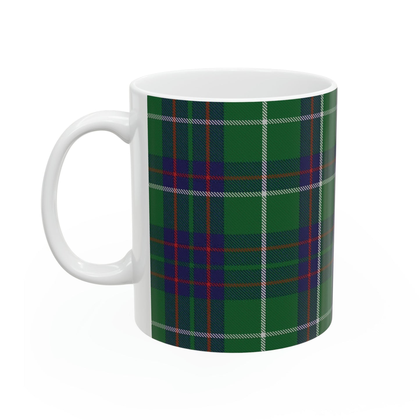 MacIntyre hunting. The elegant and colourful tartan on this mug is taken from the Scottish Register of Tartans based in Scotland.