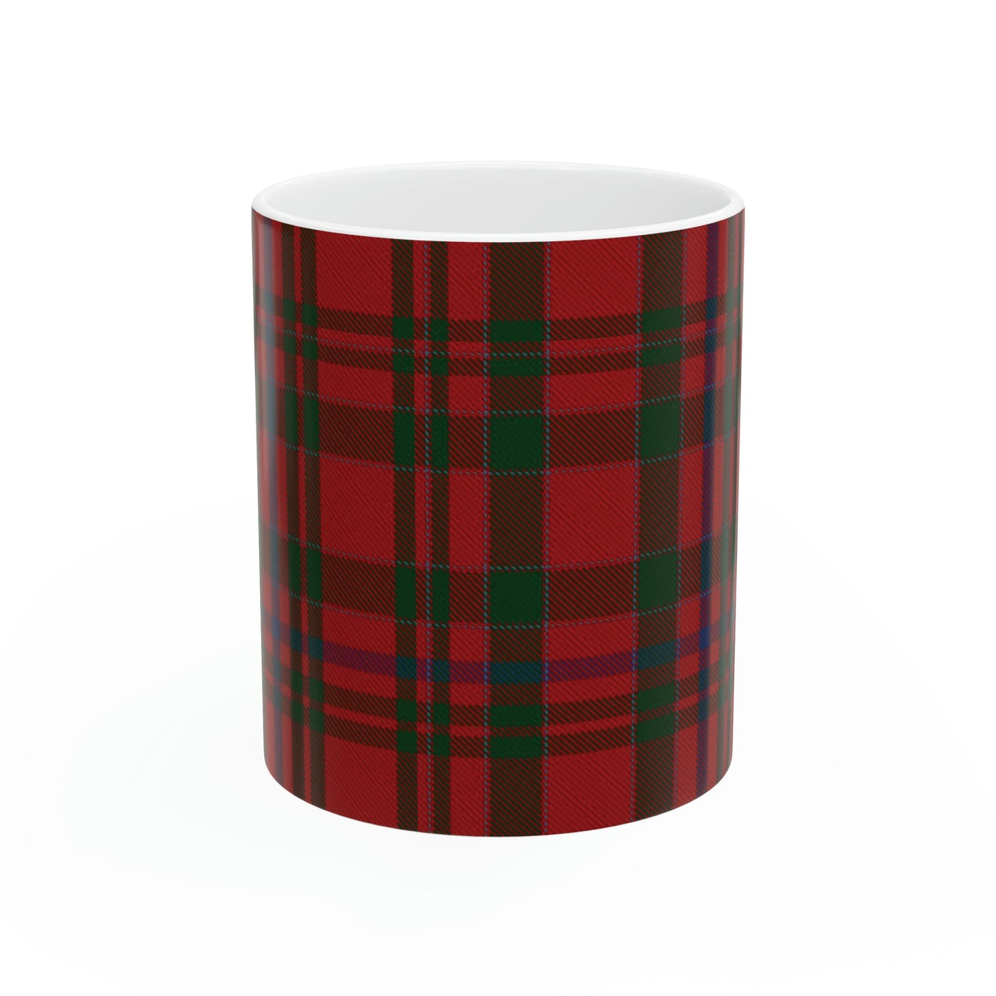 MacAlister clan. The elegant and colourful tartan on this mug is taken from the Scottish Register of Tartans based in Scotland.