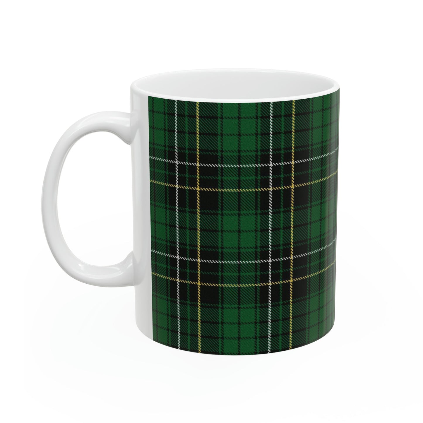 MacAlpine clan. The elegant and colourful tartan on this mug is taken from the Scottish Register of Tartans based in Scotland.