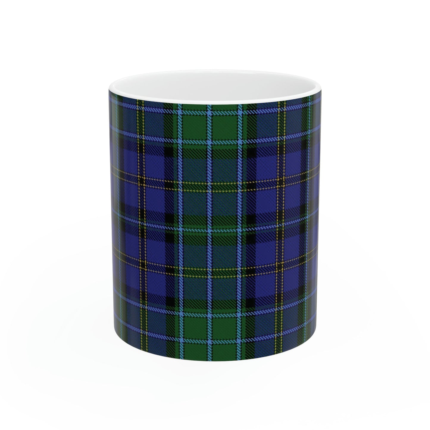 Weir clan. The elegant and colourful tartan on this mug is taken from the Scottish Register of Tartans based in Scotland.
