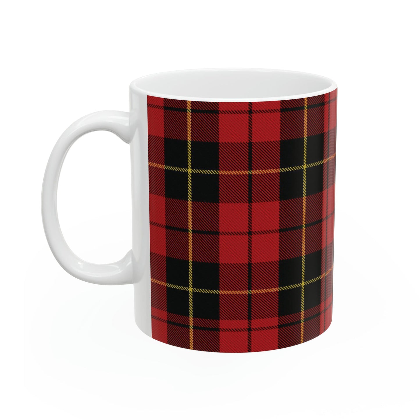 Wallace clan. The elegant and colourful tartan on this mug is taken from the Scottish Register of Tartans based in Scotland.