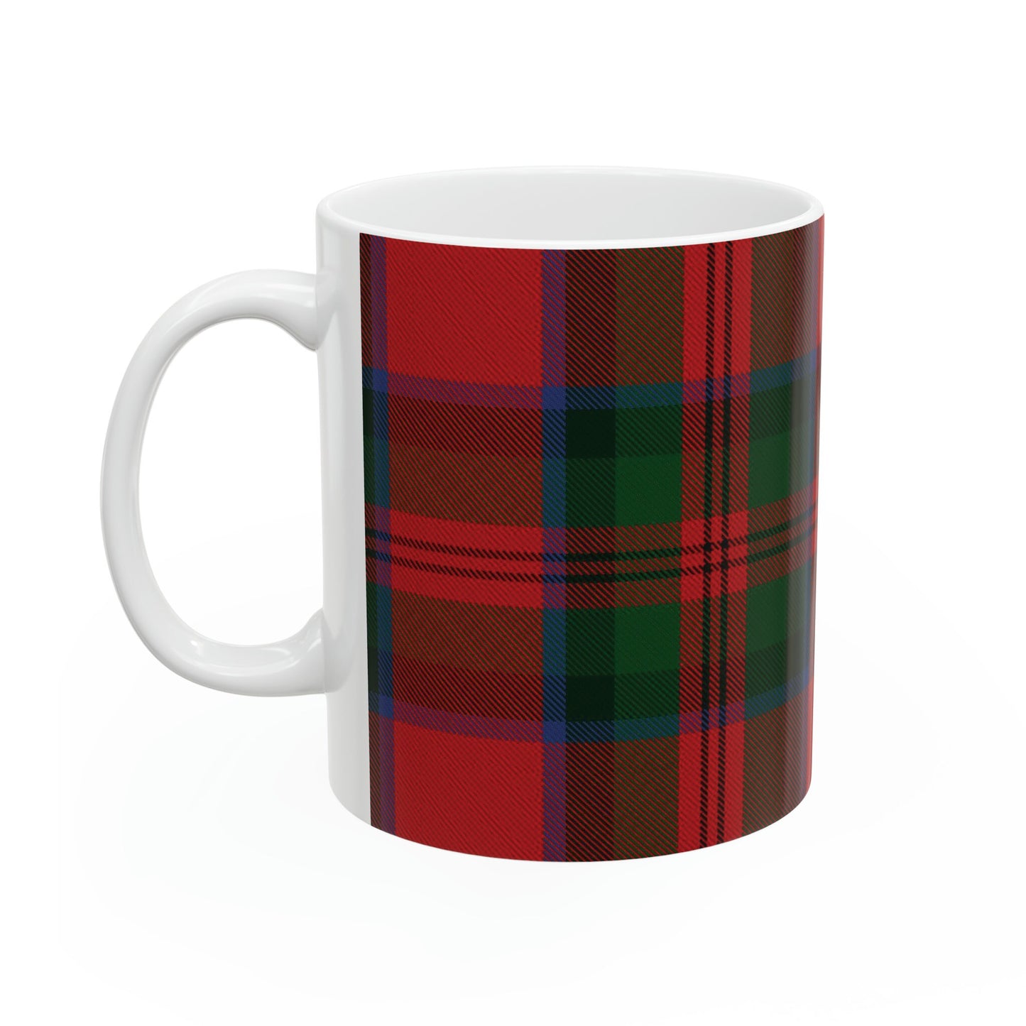 MacDuff clan. The elegant and colourful tartan on this mug is taken from the Scottish Register of Tartans based in Scotland.