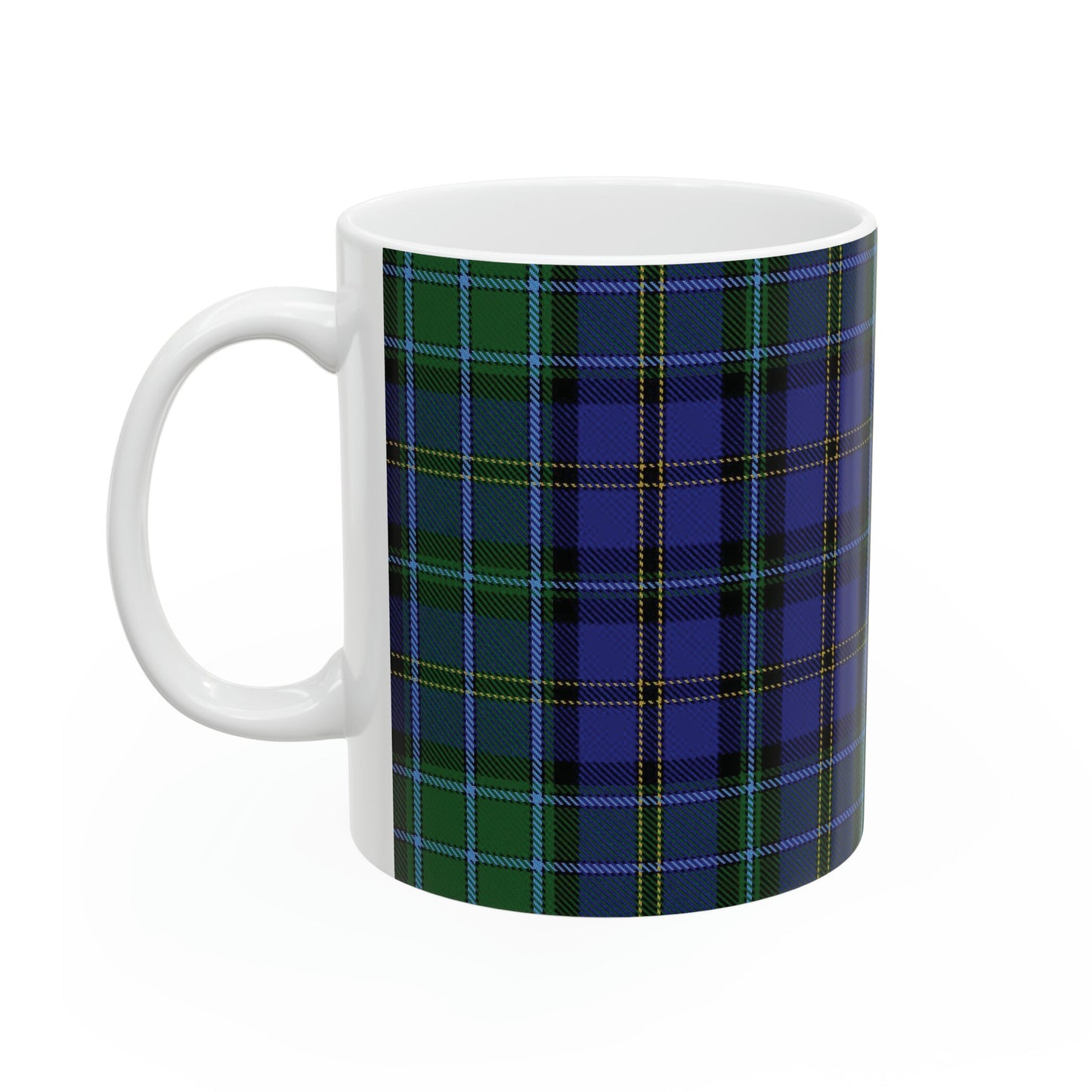 Weir clan. The elegant and colourful tartan on this mug is taken from the Scottish Register of Tartans based in Scotland.
