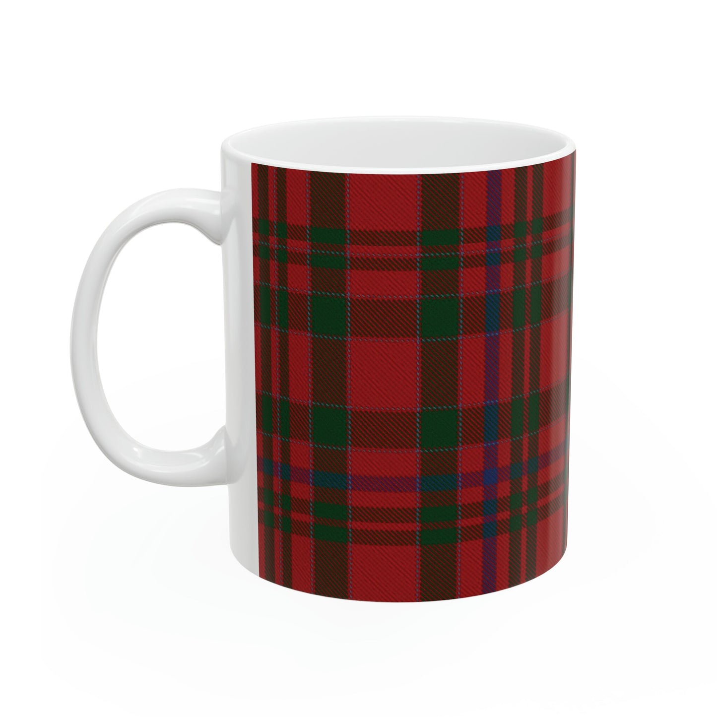 MacAlister clan. The elegant and colourful tartan on this mug is taken from the Scottish Register of Tartans based in Scotland.