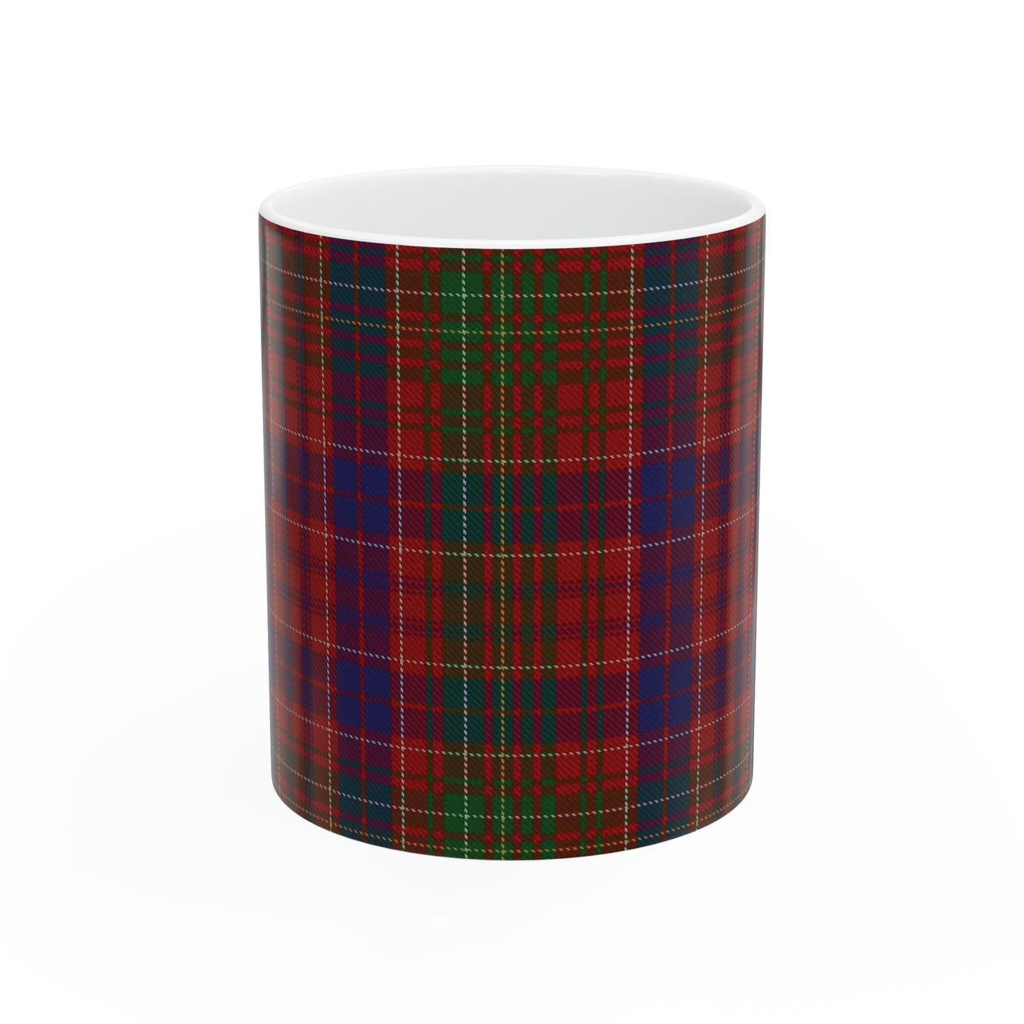 Lumsden clan. The elegant and colourful tartan on this mug is taken from the Scottish Register of Tartans based in Scotland.