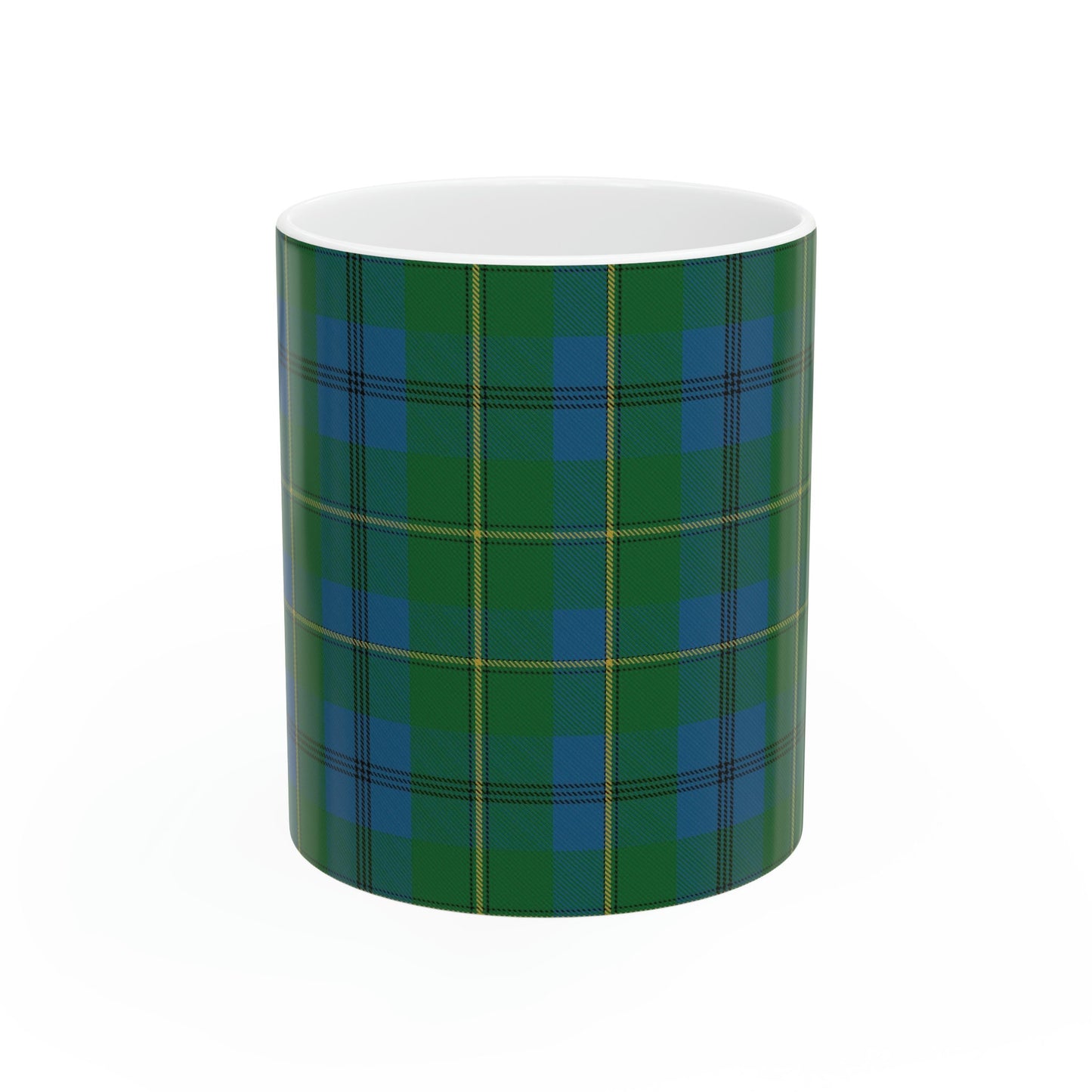 Johnstone clan. The elegant and colourful tartan on this mug is taken from the Scottish Register of Tartans based in Scotland.