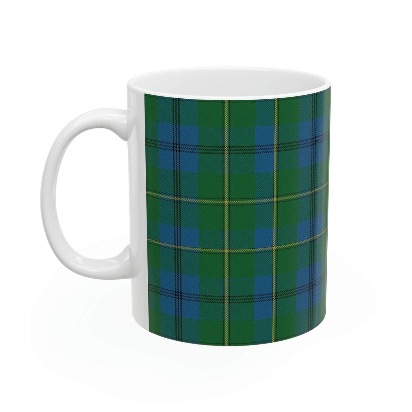 Johnstone clan. The elegant and colourful tartan on this mug is taken from the Scottish Register of Tartans based in Scotland.