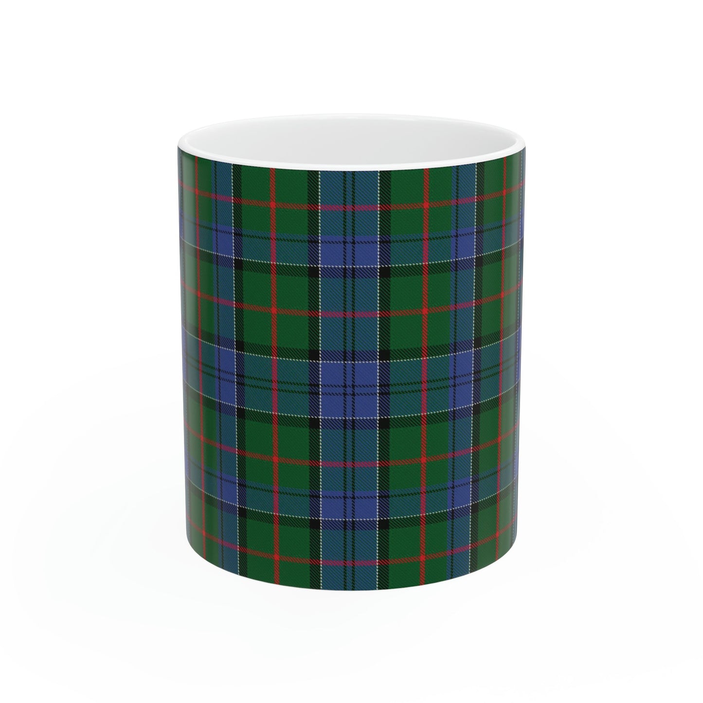 Colquhoun clan. The elegant and colourful tartan on this mug is taken from the Scottish Register of Tartans based in Scotland.
