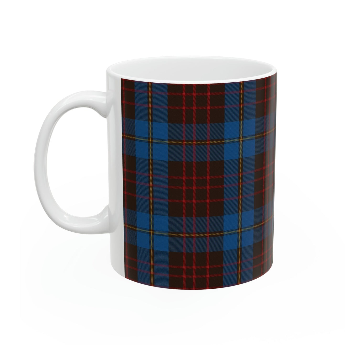 Cameron hunting. The elegant and colourful tartan on this mug is taken from the Scottish Register of Tartans based in Scotland.