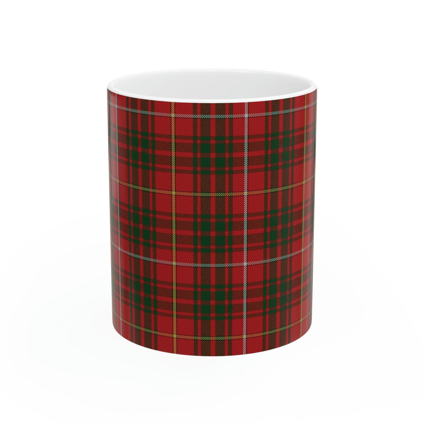 Bruce clan. The elegant and colourful tartan on this mug is taken from the Scottish Register of Tartans based in Scotland.