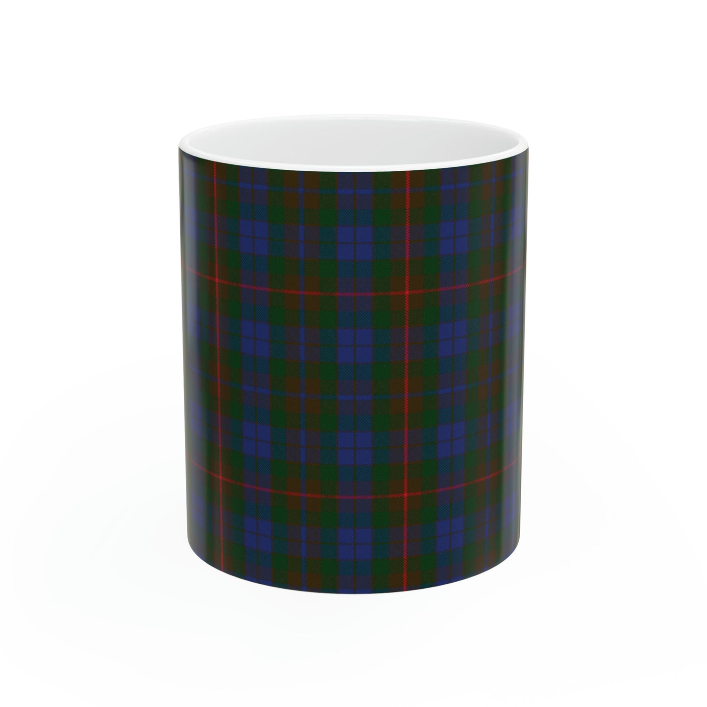 Buchanan hunting ancient. The elegant and colourful tartan on this mug is taken from the Scottish Register of Tartans based in Scotland.