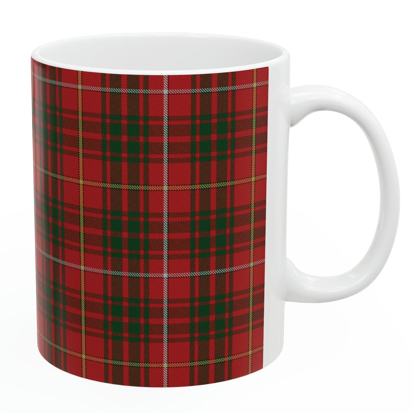 Bruce clan. The elegant and colourful tartan on this mug is taken from the Scottish Register of Tartans based in Scotland.