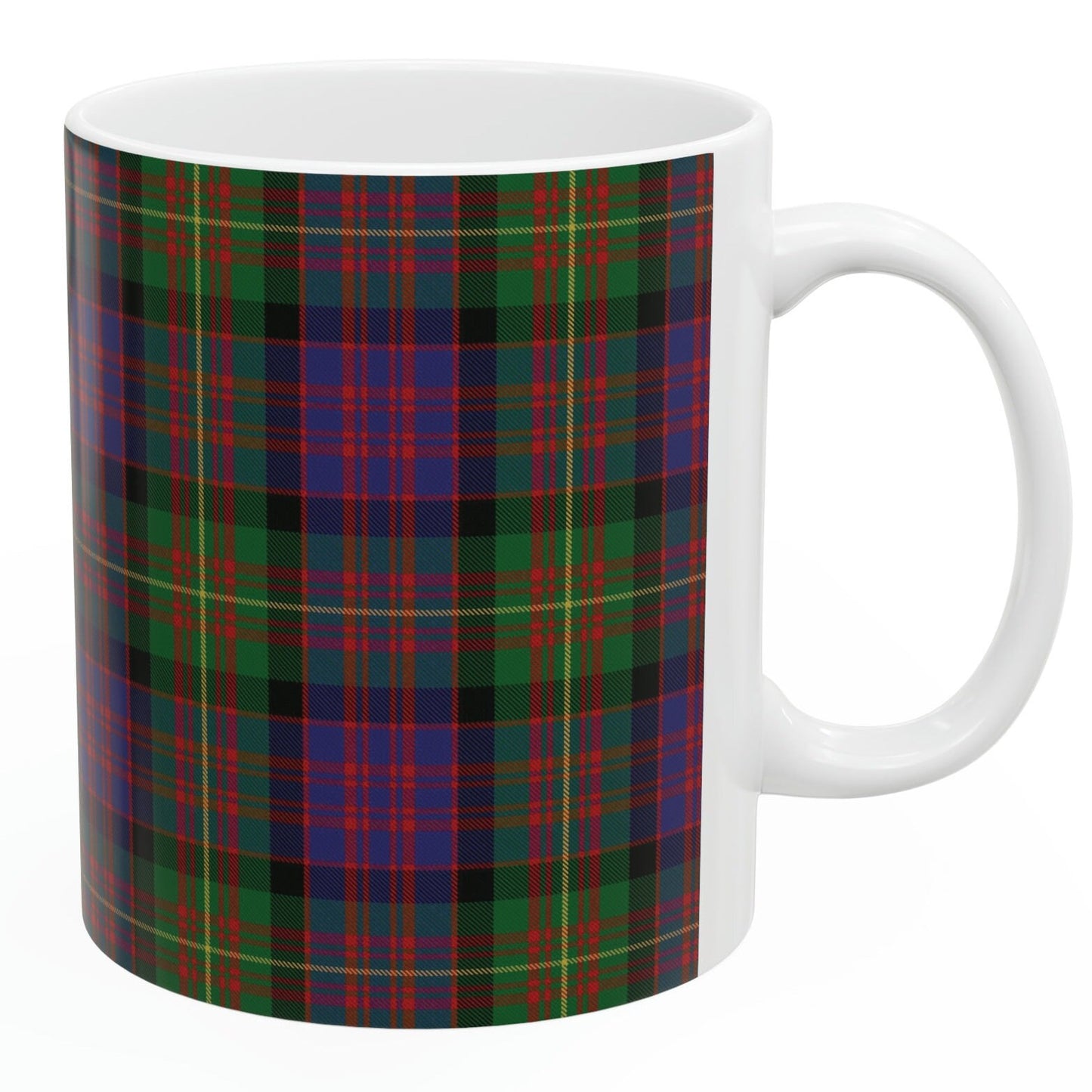 Carnegie clan. The elegant and colourful tartan on this mug is taken from the Scottish Register of Tartans based in Scotland.
