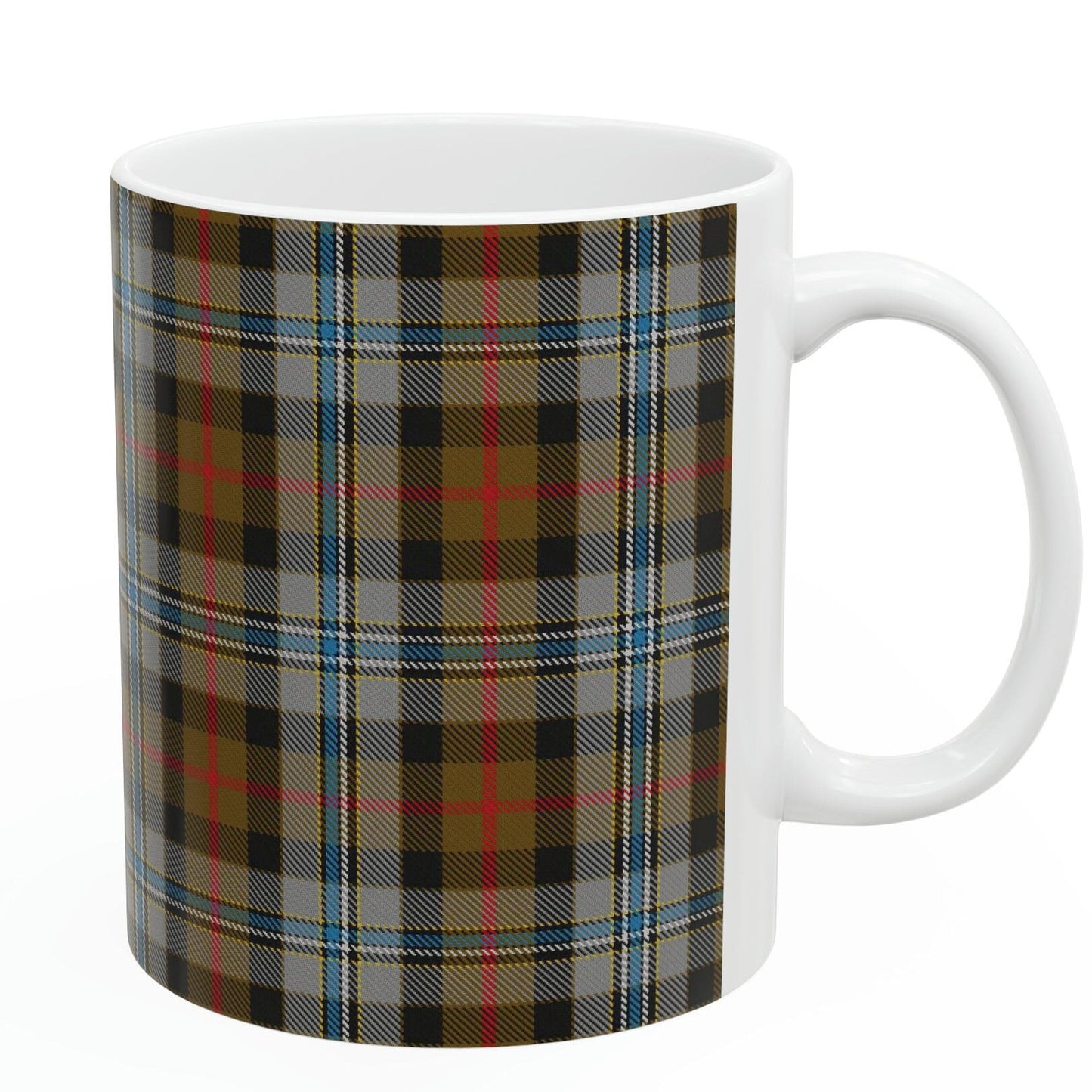 Campbell hunting. The elegant and colourful tartan on this mug is taken from the Scottish Register of Tartans based in Scotland.