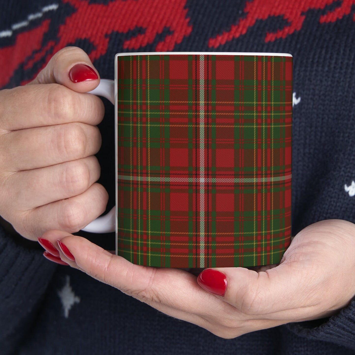 Hay clan. The elegant and colourful tartan on this mug is taken from the Scottish Register of Tartans based in Scotland.