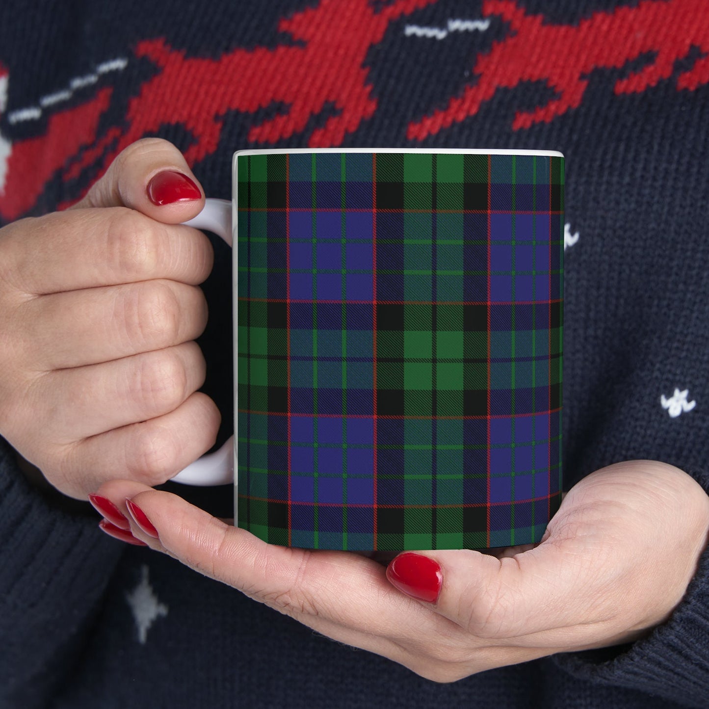 Ferguson of Balquihidder. The elegant and colourful tartan on this mug is taken from the Scottish Register of Tartans based in Scotland.