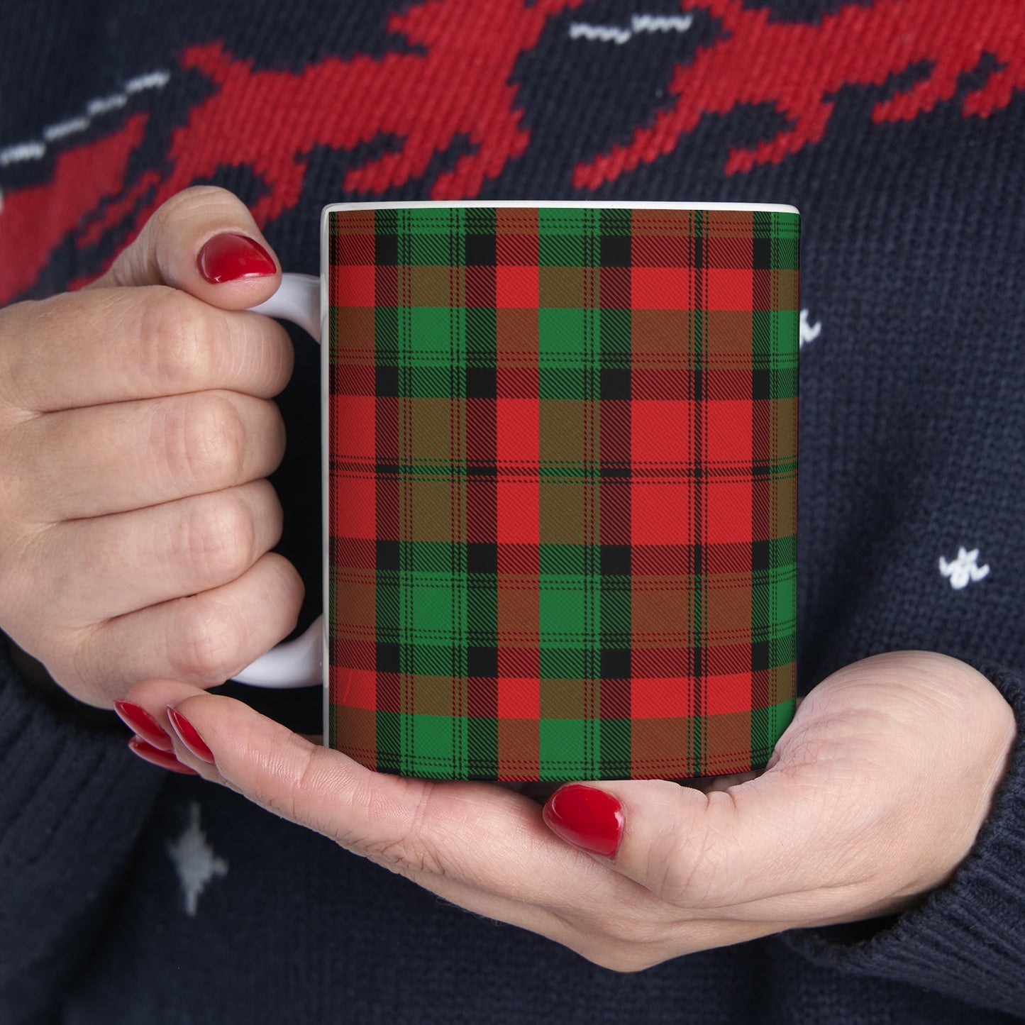Kerr clan. The elegant and colourful tartan on this mug is taken from the Scottish Register of Tartans based in Scotland.