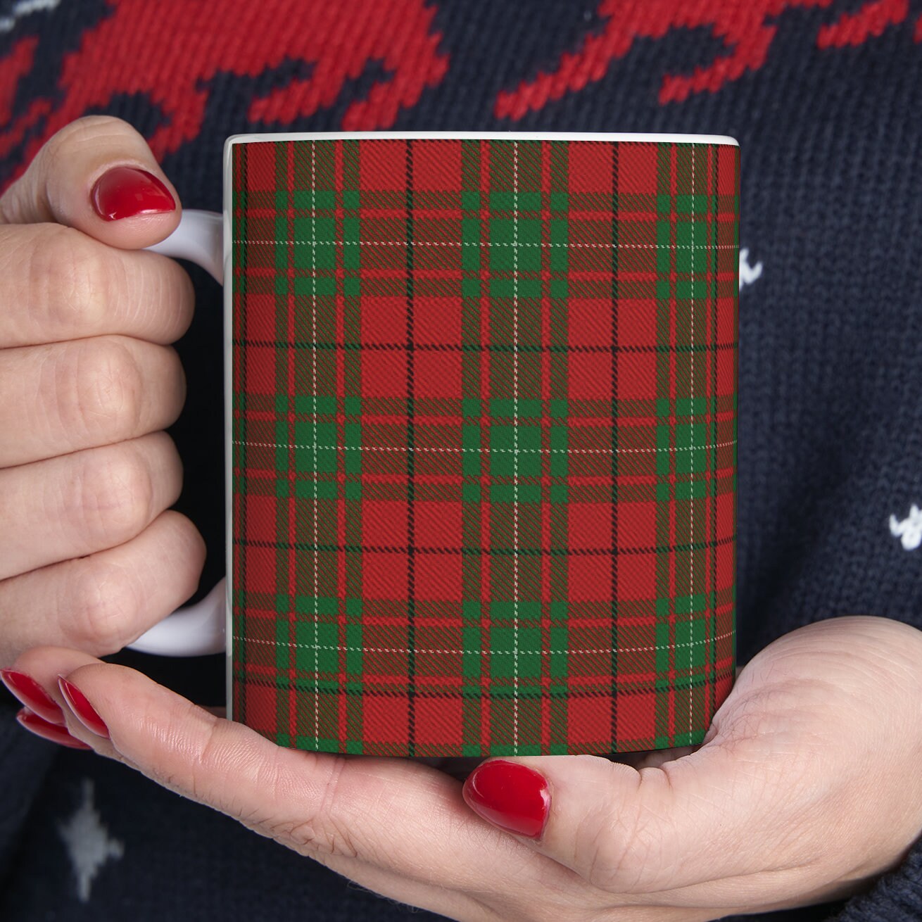 MacAulay clan. The elegant and colourful tartan on this mug is taken from the Scottish Register of Tartans based in Scotland.