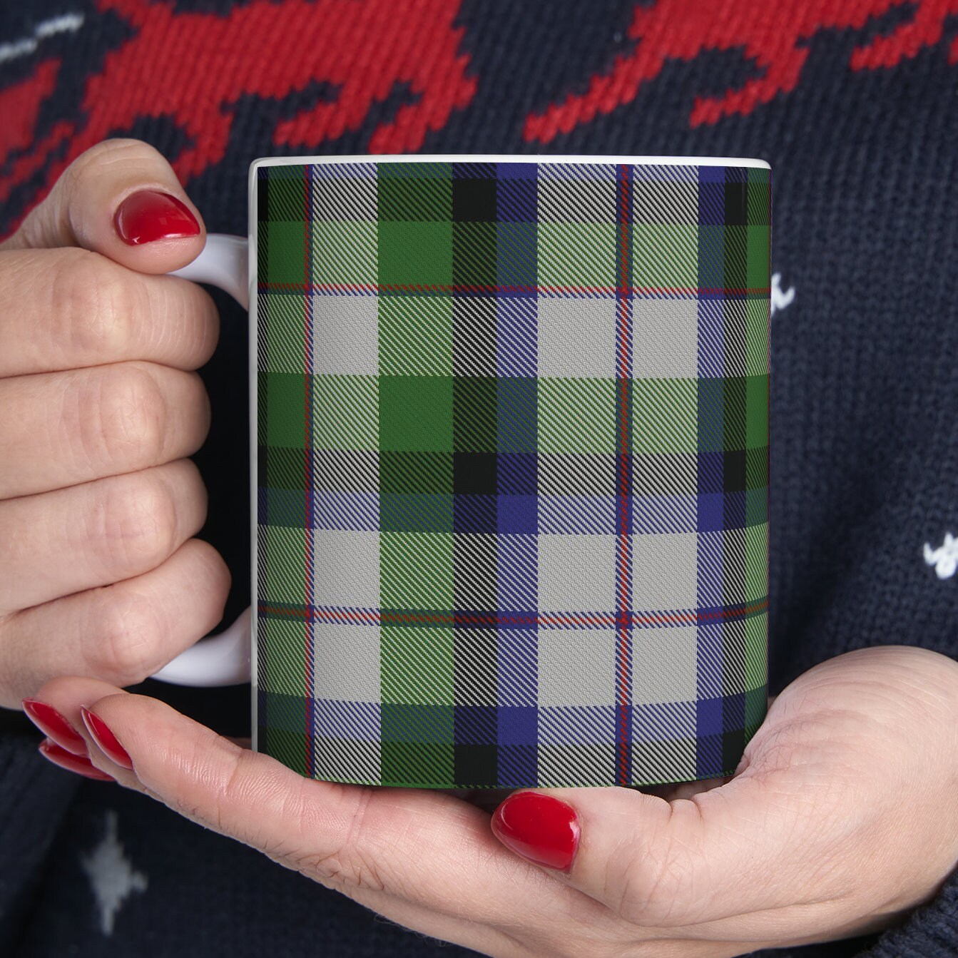 MacNaughton dress. The elegant and colourful tartan on this mug is taken from the Scottish Register of Tartans based in Scotland.