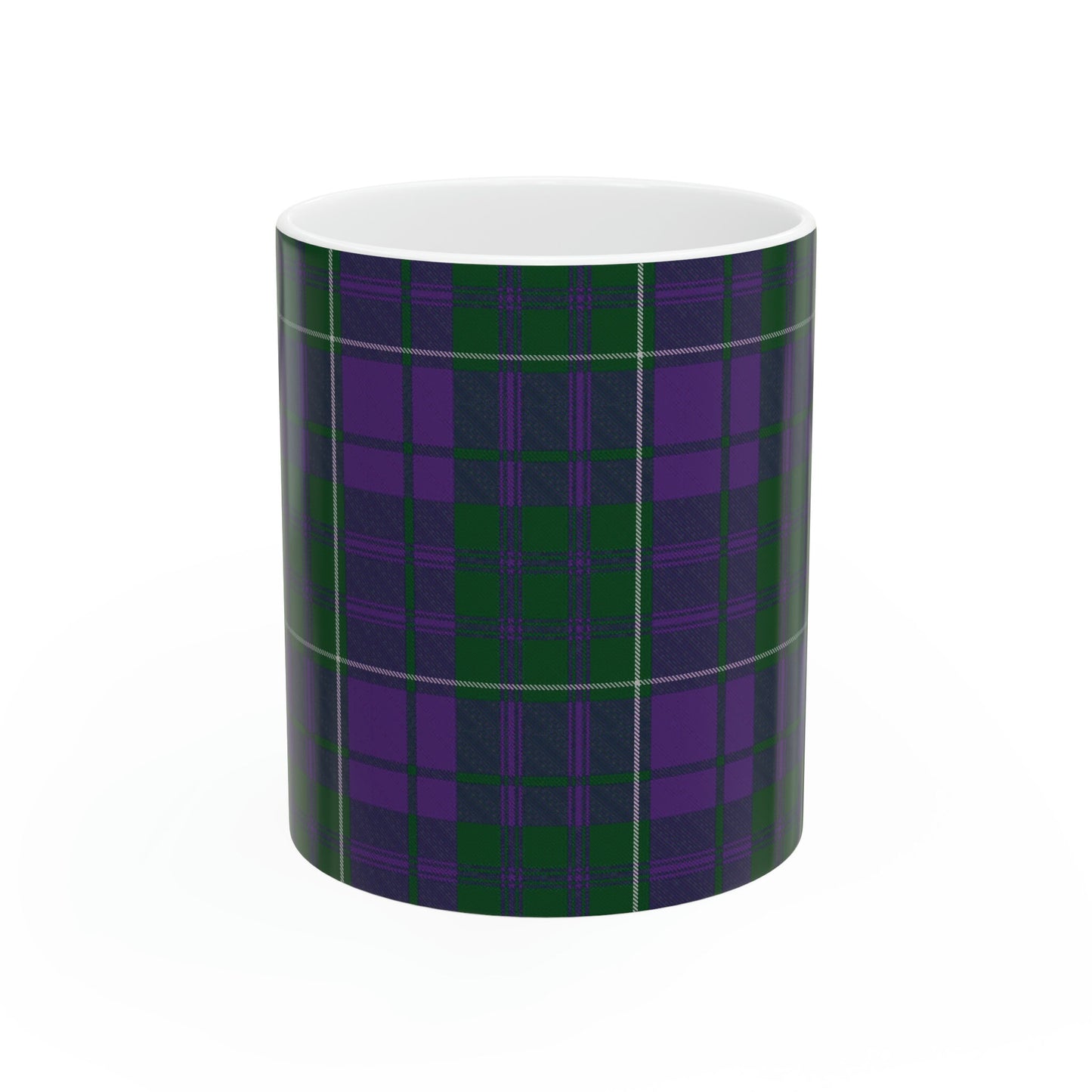 MacRae clan. The elegant and colourful tartan on this mug is taken from the Scottish Register of Tartans based in Scotland.