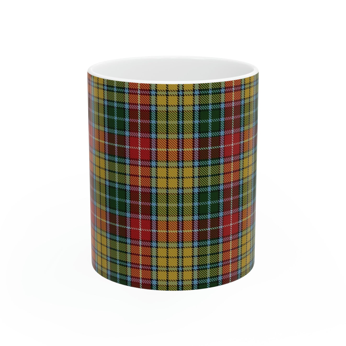 Buchanan clan 2 The elegant and colourful tartan on this mug is taken from the Scottish Register of Tartans based in Scotland.