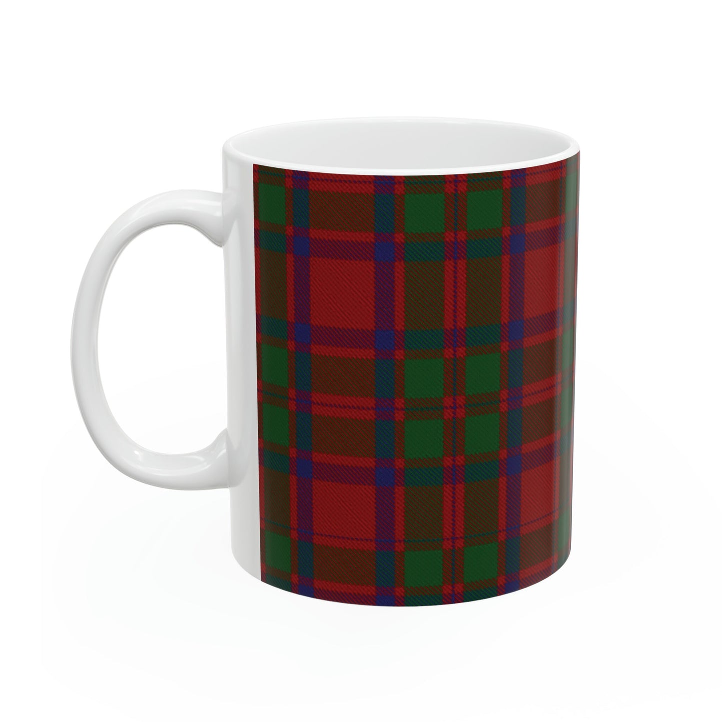 Mackintosh clan tartan 3 . The elegant and colourful tartan on this mug is taken from the Scottish Register of Tartans based in Scotland.