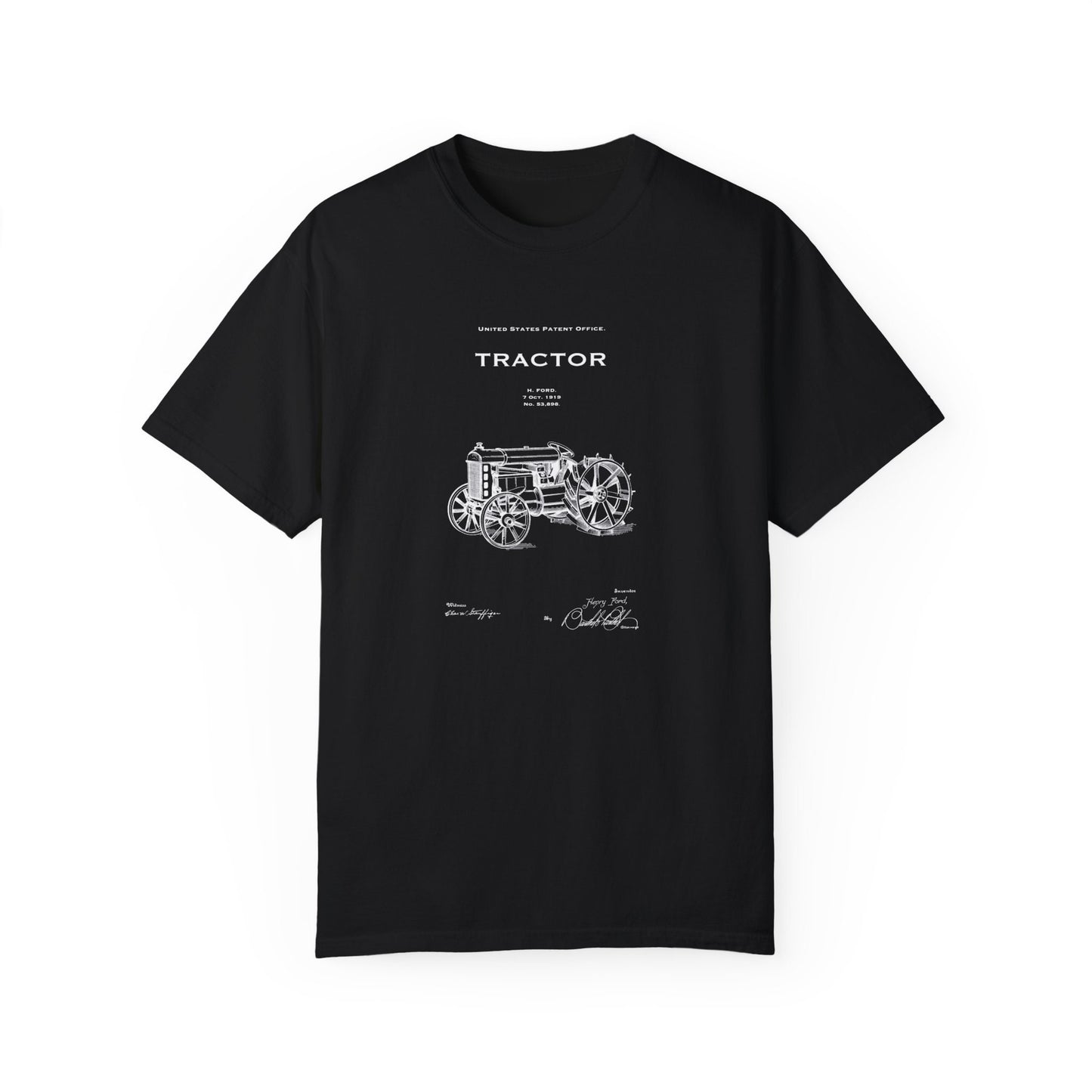 T shirt with US patent design from 1919 for a farm tractor by Henry Ford perfect gift for farmers, farm worker, agriculture vintage