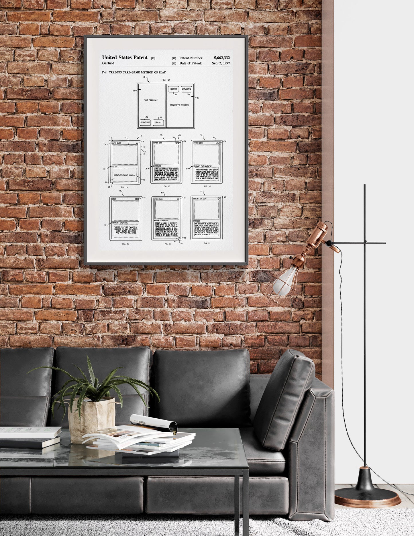 a living room with a couch and a table