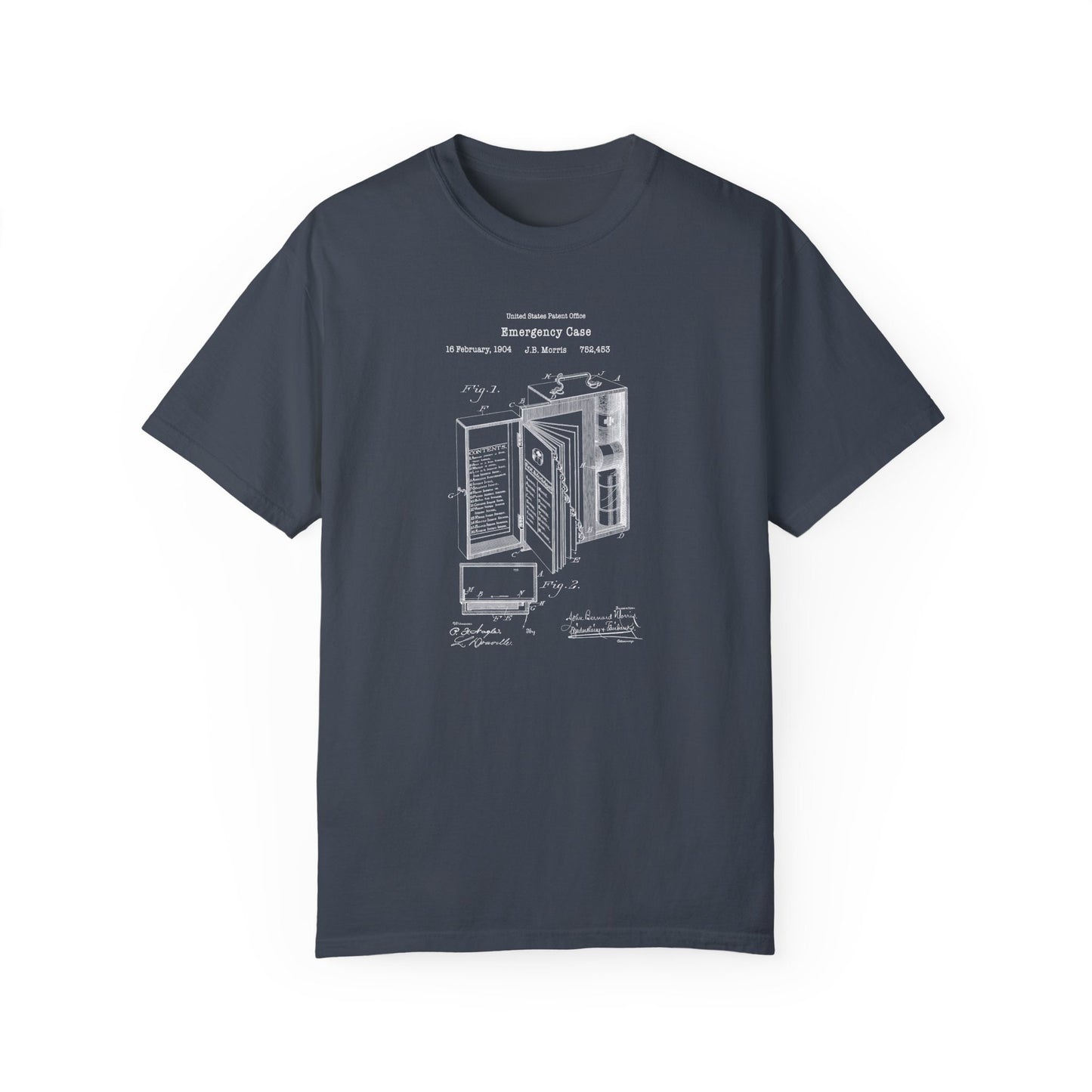 a t - shirt with a drawing of a refrigerator