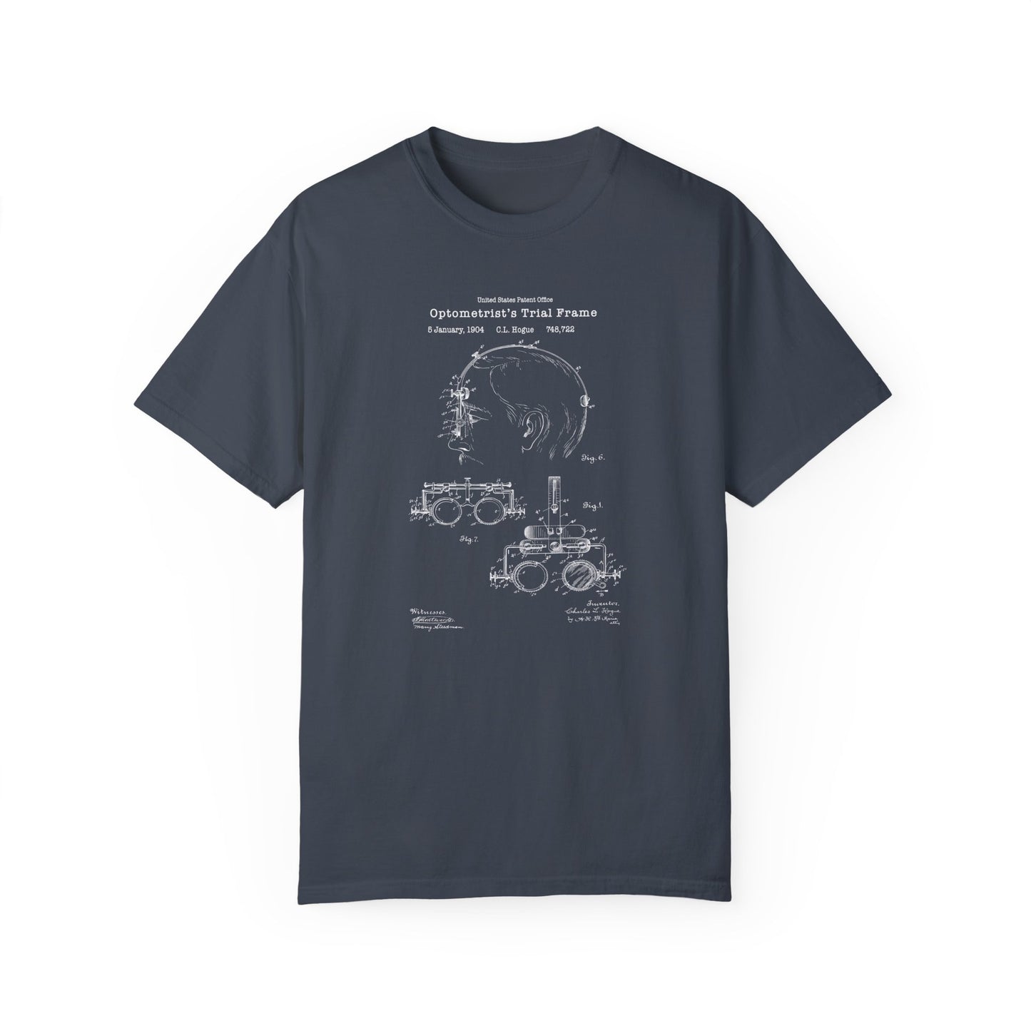 a blueprinted t - shirt with a drawing of a tractor