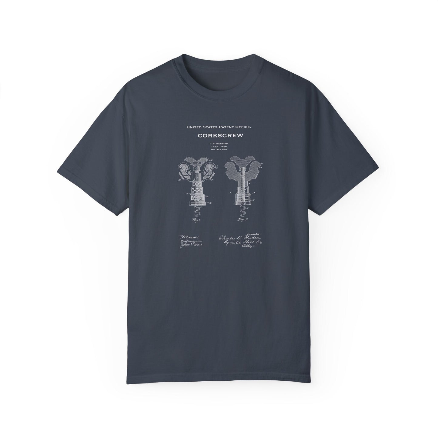 a gray t - shirt with a diagram of the different types of trees