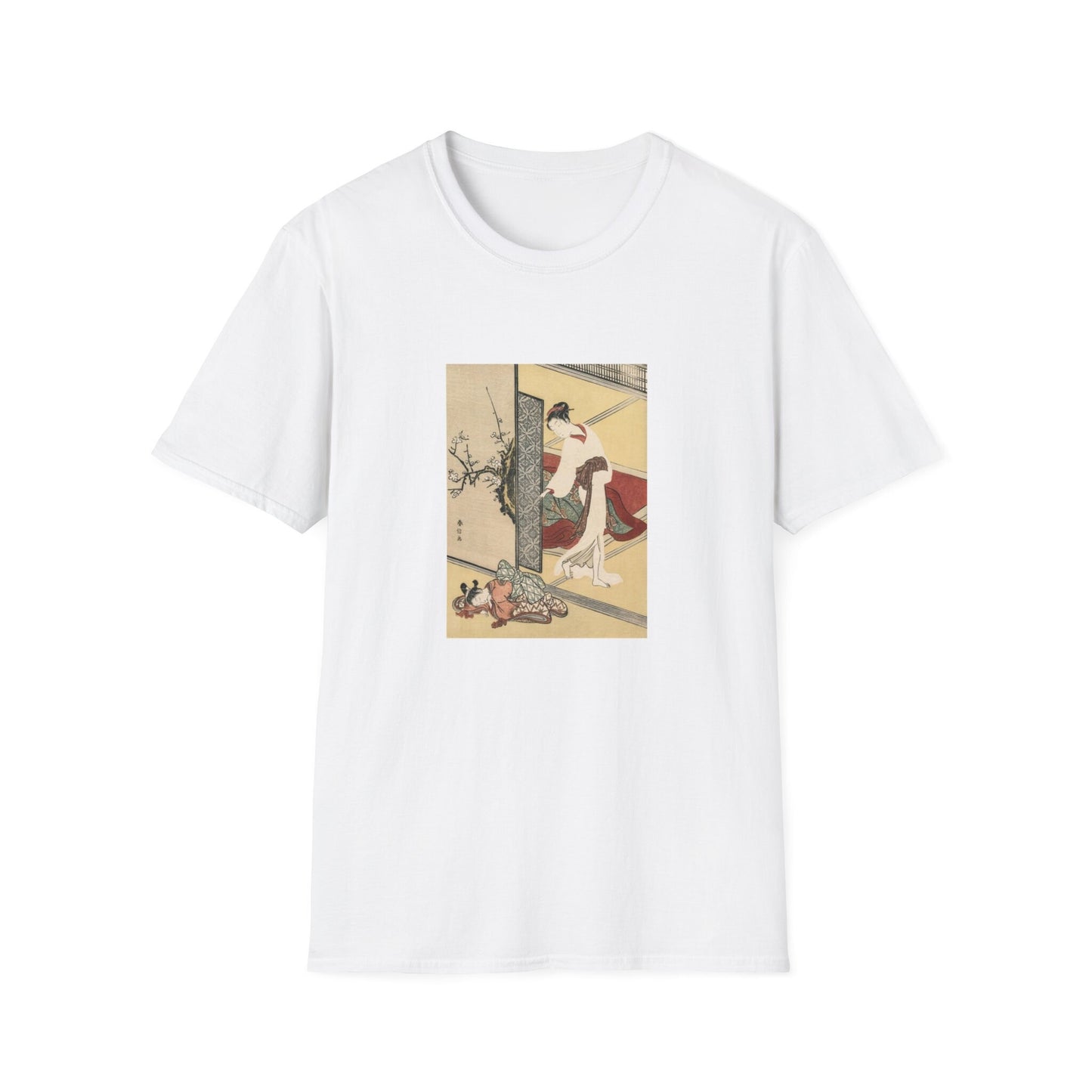 Courtesan and Sleeping Attendant by Suzuki Harunobu Japanese woodblock print T shirt