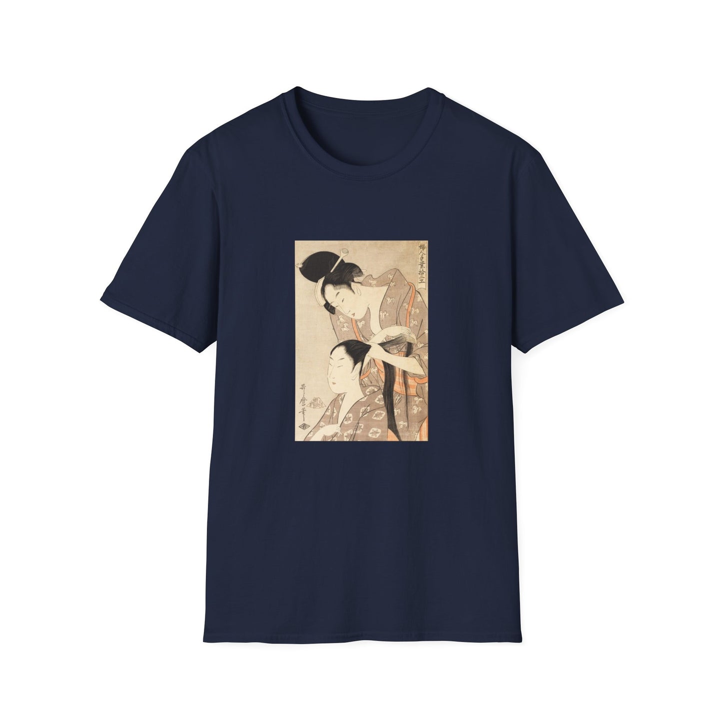 The Hairdresser by Kitagawa Utamaro Famous Japanese woodblock print T shirt